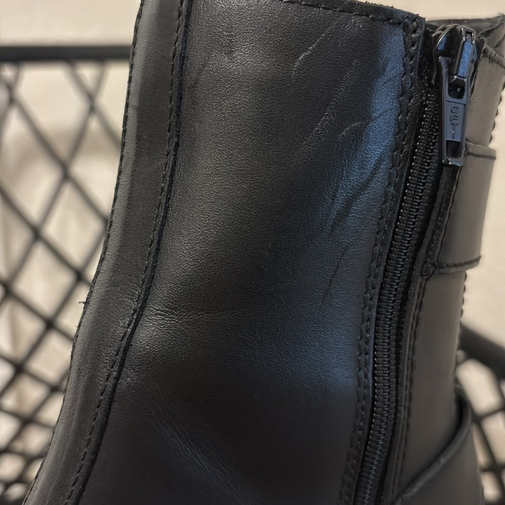 Emanuele Crasto Leather Boots Made in Italy in Black Sz 38 - Picture 15 of 15
